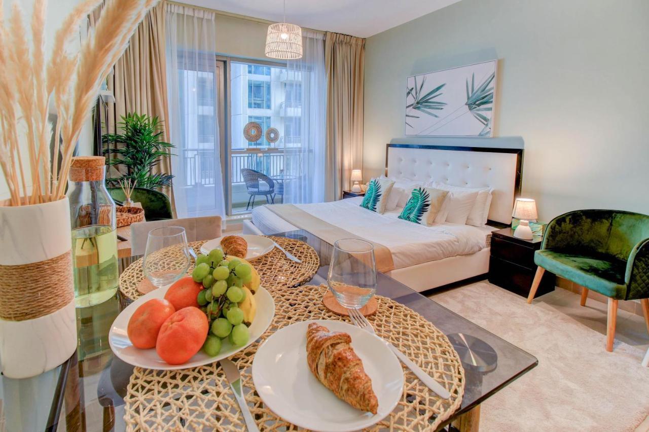 Durrani Homes - Luxurious Studio Near Dubai Mall With Pool View Buitenkant foto
